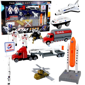 Duży Zestaw Kosmiczny Rakieta Kosmonauta Prom kosmiczny