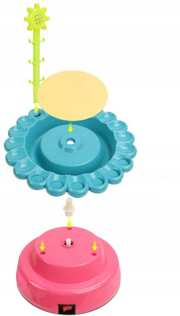 Koło garncarskie zestaw z gliną farbami kreatywny