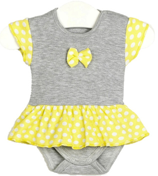 BODY SUKIENKA KRÓTKI RĘKAW BODOSUKIENKA Niemowlęce body bawełniane Rozm 80