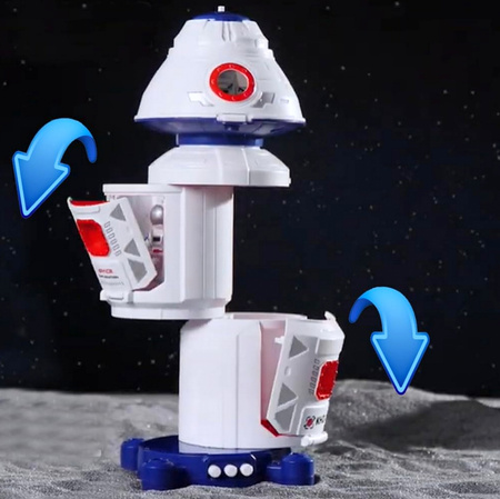 Stacja Kosmiczna Rakieta Prom Kosmiczny Kosmos 2x Kosmonauta Zestaw Space