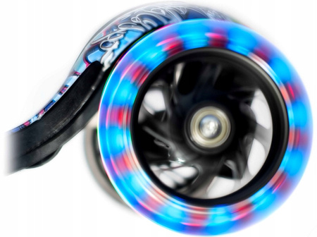 Hulajnoga Trójkołowa Balansowa Dla Dzieci z Czółenkami Koła LED Składana 50