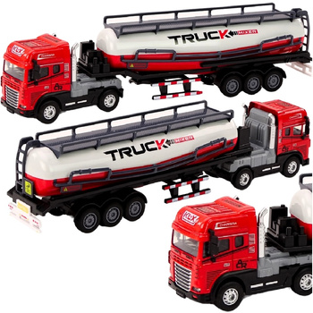 Auto Ciężarówka Tir z naczepą Cysterna Samochód z napędem światła dźwięki