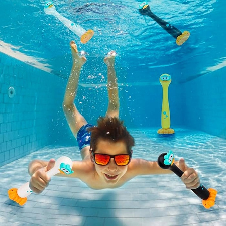 Kaczki DO NAUKI NURKOWANIA BASENU Zestaw 3szt Zabawki do nurkowania Duck