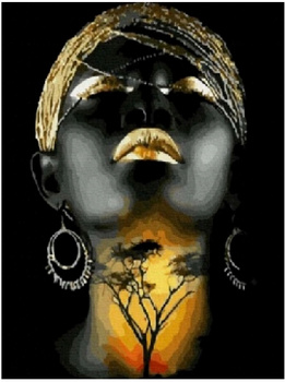 HAFT DIAMENTOWY Diamond Painting Mozaika Diamentowa Zestaw Twarz Kobiety