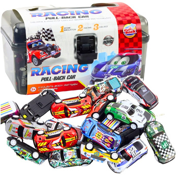 DUŻY ZESTAW SAMOCHODÓW RESORKI resoraki W WALIZCE AUTKA autko z napędem