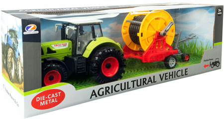 Duży Traktor z Przyczepą do podlewania Ciągnik NAPĘD Ruchome Otwierane drzw