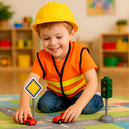 Sygnalizator świetlny Znaki drogowe zabawkowe Zestaw Do Zabawy Edykacyjnej