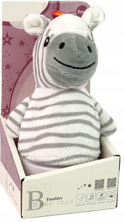 Wańka wstańka sensoryczna lampka Zebra usypiacz zabawka