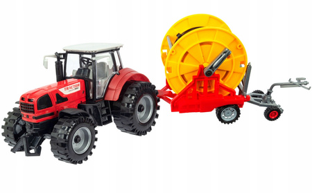 Duży Traktor z Przyczepą do podlewania Ciągnik NAPĘD Ruchome Otwierane drzw