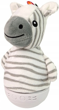 Wańka wstańka sensoryczna lampka Zebra usypiacz zabawka