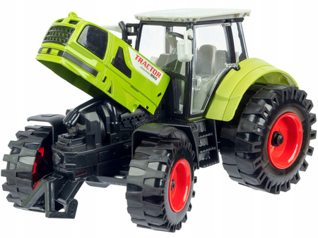 Duży Traktor z Przyczepą do podlewania Ciągnik NAPĘD Ruchome Otwierane drzw