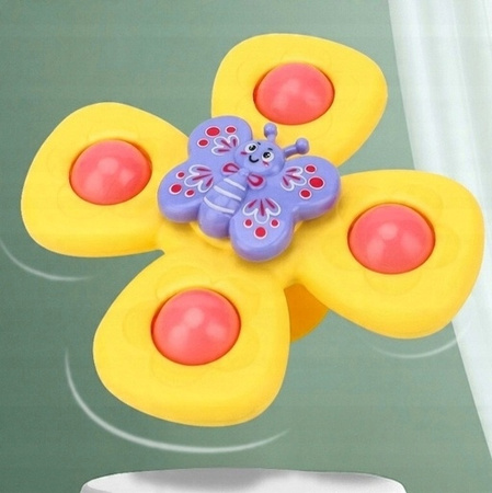 Zabawka Edukacyjna SENSORYCZNY Spiner Zestaw 3szt Grzechotka dla Niemowlaka