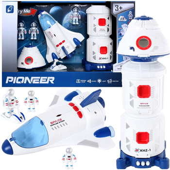 Stacja Kosmiczna Rakieta Prom Kosmiczny Kosmos 3x Kosmonauta Zestaw Space