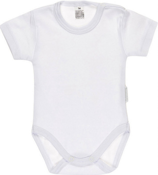 BODY NIEMOWLĘCE białe KRÓTKI RĘKAW RĘKAWEK ROZM. 98 BIAŁY Pampicio