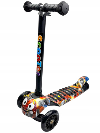 Hulajnoga Trójkołowa Balansowa Dla Dzieci z Czółenkami Koła LED Składana 50