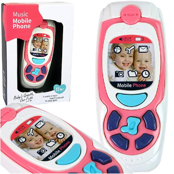 SMARTFON TELEFON EDUKACYJNY DLA DZIECI DŹWIĘK Światło