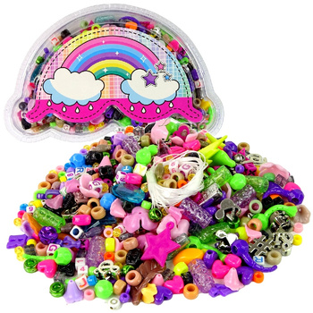 KORALIKI DO TWORZENIA BRANSOLETEK Zawieszki Biżuteria Zestaw Koralików