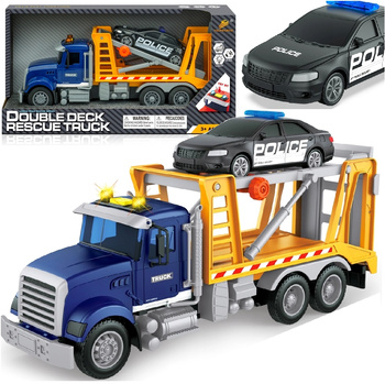 Policja Ciężarówka Laweta Pomoc Drogowa Holownik Policyjny Zabawkowy pojazd