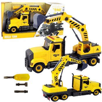 Ciężarówka do skręcania Koparka Rozkręcana Auto światło dźwięk