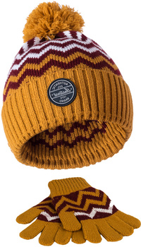 CZAPKA I RĘKAWICZKI KOMPLET ZIMOWY 50-52