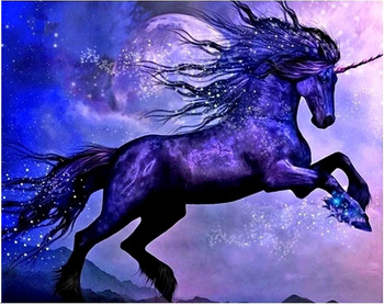 HAFT DIAMENTOWY Diamond Painting Mozaika Diamentowa Dla dzieci Zestaw Konik Koń