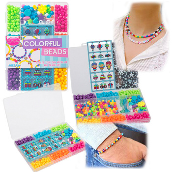 KORALIKI DO ROBIENIA BRANSOLETEK BIŻUTERII ZESTAW