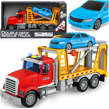 Auto Samochód Laweta Pomoc Drogowa Holownik Dźwięk Światła Zabawkowy pojazd