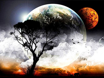 HAFT DIAMENTOWY Diamond Painting Mozaika Diamentowa Zestaw Nocny Krajobraz Drzewo i Księżyc