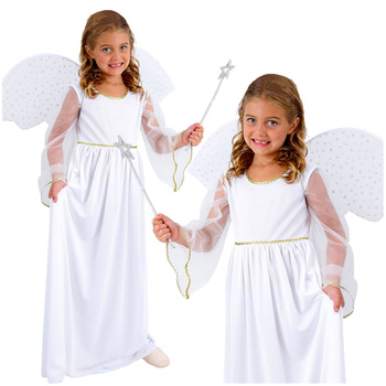 STRÓJ NA JASEŁKA KARNAWAŁOWY ANIOŁ kostium ANIOŁA przebranie na bal 110 120