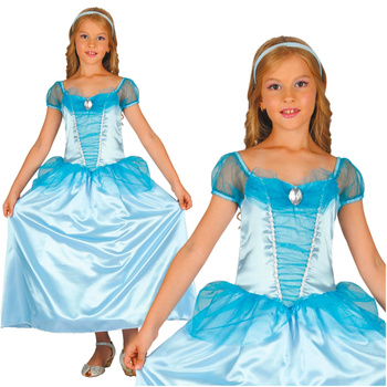 STRÓJ KARNAWAŁOWY KRÓLOWA LODU kostium FROZEN przebranie na bal 120 130