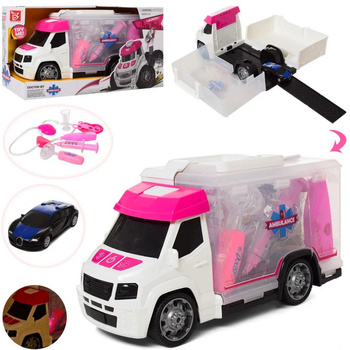 AMBULANS AUTO DOKTORA WYRZUTNIA ZESTAW LEKARSKI