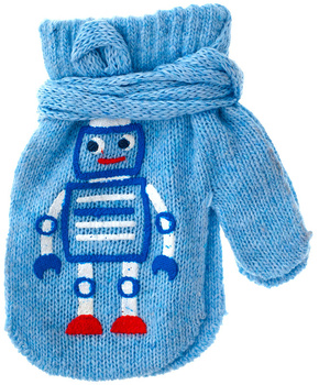 Rękawiczki ZE SZNURKIEM JEDNOPALCZASTE WEŁNIANE 12cm