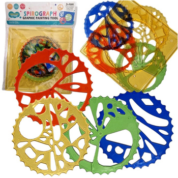 Szablony do Spirograf 3D Wzory Zestaw do Rysowania mandali Zabawa Edukacja