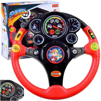 Kierownica dla dzieci auto symulator jazdy samochodem Świeci dźwięk wibruje