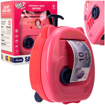 Bankomat Skarbonka Dla Dzieci SEJF NA KOD PIN BANKNOTY Nauka Oszczędzania