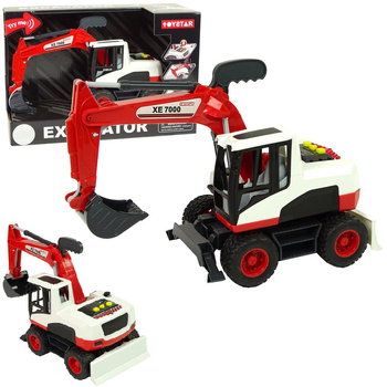 Koparka Ruchome Ramię Auto Budowlane Światła Dźwię