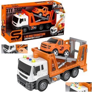 Auto Samochód Laweta Pomoc Drogowa Holownik Dźwięk Światła Zabawkowy pojazd