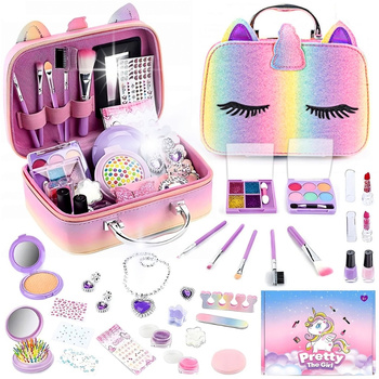 Kuferek kosmetyków MAKE UP malowidła zestaw do malowania makijaż domowe SPA