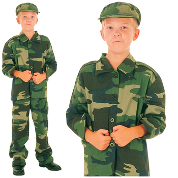 STRÓJ KARNAWAŁOWY ŻOŁNIERZA kostium ŻOŁNIERSKI przebranie na bal 110 - 120