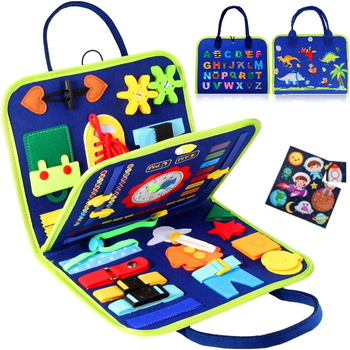 Tablica manipulacyjna MONTESSORI sensoryczna ZAMEK DO NAUKI