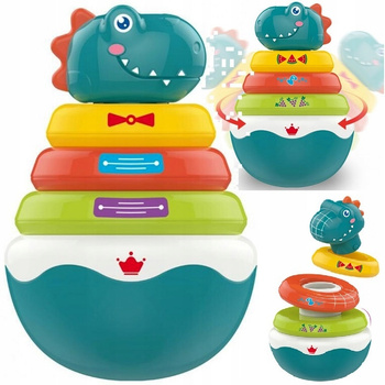 Wańka wstańka sensoryczna zabawka grzechotka wieża