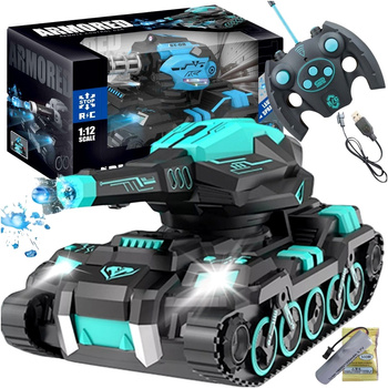 DUŻY CZOŁG STEROWANY Z ARMATĄ NA KULKI ŻELOWE NA PILOT RC ŚWIATŁO DŹWIĘK