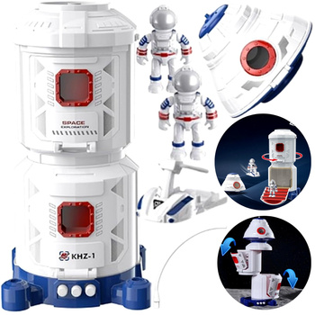 Stacja Kosmiczna Rakieta Prom Kosmiczny Kosmos 2x Kosmonauta Zestaw Space
