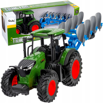 Duży Traktor Ciągnik Ruchomy pług orny Koła Gumowe