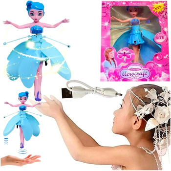 LATAJĄCA LALKA MAGICZNA ELSA WRÓŻKA STEROWANA RĘKĄ