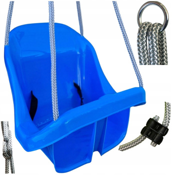 Huśtawka Kubełkowa + kubełek + UCHWYTY Metalowe kółka + PASY Polski produkt