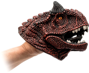 GUMOWA PACYNKA NA RĘKĘ pacynki DINOZAUR RĘKAWICA