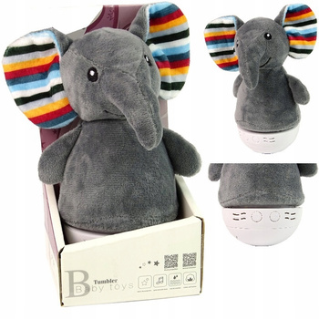 Wańka wstańka sensoryczna lampka Słoń usypiacz zab