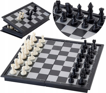 Szachy Magnetyczne Klasyczne Warcaby Na Magnes 25X25 Gra Składane Szachowni